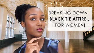 What to Wear to a Black Tie Event Women  FallWinter Edition [upl. by Carmelita940]