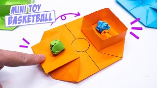 Easy origami moving paper toys  Mini toy basketball pop it [upl. by Rawdon]