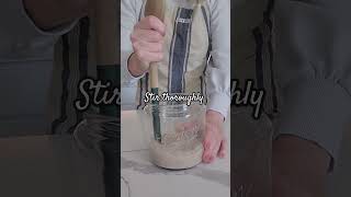 Sourdough Starter Day 0‼️No Scale Needed‼️ sourdoughstarter homemadebread [upl. by Akiem280]