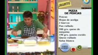 Sin masa pizza de acelga con masa de pencas rebozadas [upl. by Aracot672]