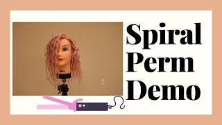 Perms 101 Graduated Spiral Perm Demo on porous hair loose wave perm Zotos Acid Body Perm [upl. by Baras348]