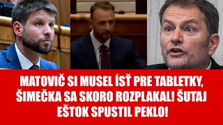 ŠUTAJ EŠTOK VYTOČENÝ AKO NIKDY Opozícia by najradšej utiekla z pléna Nenechal na nich nitku suchú [upl. by Demmahom]