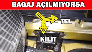 Bagaj Kapağı Açılmıyor İse Kilitli Bagaj Nasıl Açılır [upl. by Ecirtam280]