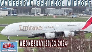 Amsterdam Schiphol Airport Live [upl. by Aerdnad631]