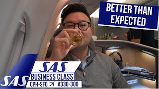 SAS Business Class A330300 Review · Copenhagen  San Fransisco [upl. by Krispin608]