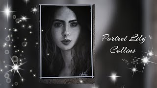 Portret Lily Collins 🩶 Lily Collins Portrait [upl. by Anait]