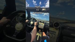 Race Who Wins Pagani Zonda MY vs Koenigsegg CCXR [upl. by Leanora]