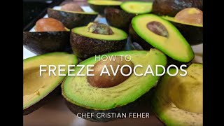 How to freeze avocados [upl. by Anawak]