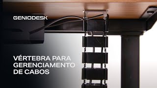 Vértebra para Gerenciamento de Cabos  GenioDesk [upl. by Aennil]