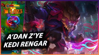 ADAN ZYE RENGAR ÖĞRETİCİ  MAÇI KİM KAZANDI  Wild Rift [upl. by Anigal]