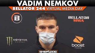 Vadim Nemkov  Bellator 244 Virtual Media Day interview [upl. by Ydna952]