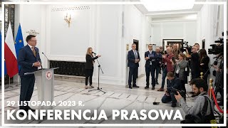 Konferencja prasowa marszałka Sejmu Szymona Hołowni [upl. by Gae122]