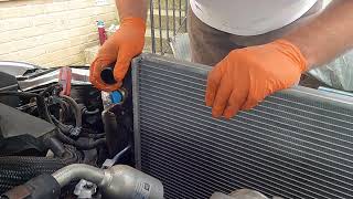 Vauxhall Omega Elite 32 Radiator removal 8 [upl. by Franz]