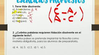 TILDACIÓN ENFÁTICA Y DISOLVENTE [upl. by Oker617]