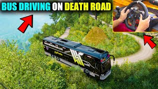 Driving My New Bus On Most Dangerous Death Indian Roads With Logitech G29 [upl. by Hashum339]