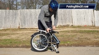 Schwinn Hinge Folding Bike  How to Fold and Unfold [upl. by Simmie980]