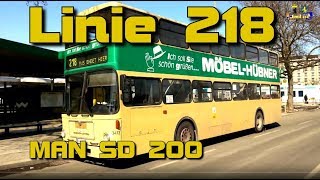 Busfahrt Linie 218 in Berlin im MAN SD 85 24032013 [upl. by Nuahsed]