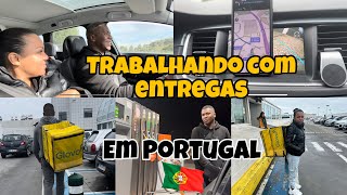 UM DIA DE TRABALHO COMO ESTAFETA DE CARRO AQUI EM PORTUGAL 🇵🇹 portugal [upl. by Aivlys]