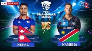 NEPAL VS NAMIBIA T20I SERIES 2024 LIVE TRI NATION SERIES 2024 LIVE MATCH NEP VS NAM [upl. by Katharine]