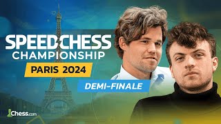 Paris 2024  Magnus Carlsen vs Hans Niemann en demifinale du Speed Chess Championship [upl. by Giacamo]