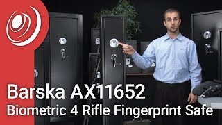 Barska AX11652 Biometric 4 Rifle Fingerprint Safe [upl. by Adamsun]