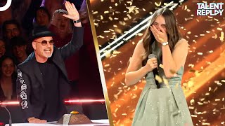 15YearOld Jade Mathieu’s Nervous Audition Wins Golden Buzzer [upl. by Patten]