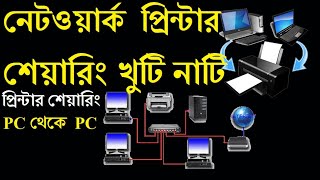 Beginner to Professional 1Network and standalone printer sharing in Windows 10 [upl. by Nikkie]