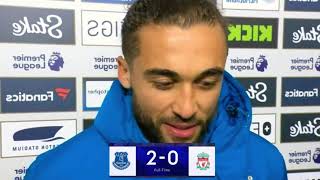 Dominic CalvertLewin amp Jordan Pickford Post Match Interview  Everton 20 Liverpool [upl. by Orrin380]