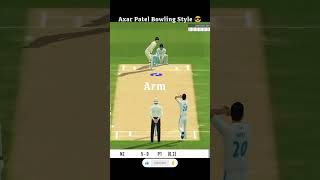 Axar Patel bowling style 😱 Real Cricket 24 shorts ipl cricket cricket22 ytshorts [upl. by Nilorac]