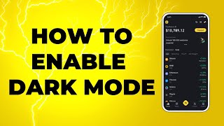 How To Switch Dark Mode On Binance  Enable Dark Mode On Binance [upl. by Aicined325]