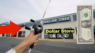 Dollar Store Fishing Challenge Cheap Fishing Hack [upl. by Nahshu]