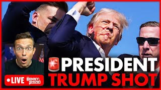 🚨 PRESIDENT TRUMP SHOT 🚨 Trump Survives Assassination Attempt Bleeding From Face  LIVE UPDATES [upl. by Dorehs]