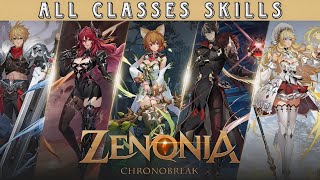 Zenonia Chronobreak  All 5 Classes Skills Gameplay Showcase AndroidiOS [upl. by Enajharas]