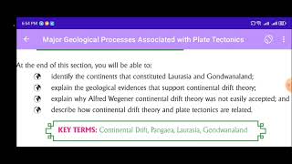 GEOGRAPHY GRADE 12 UNIT 1 MAJOR GEOLOGICAL PROCESS ASSOCIATED WITH PLATE TECTONICS New curriculum [upl. by Fax208]