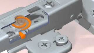 Blum hinge spiral tec adjustment by wwwdoorsandfittingscouk [upl. by Marco114]