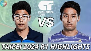 Hyeon Chung 정현 vs Yasutaka Uchiyama 内山康隆  Taipei 2024 R1  Highlights [upl. by Enoek]