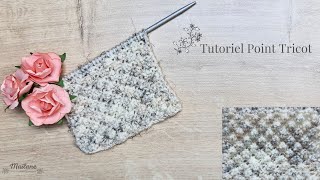 188 Tutoriel Tricot Point dAstrakan Knitting tutorial Astrakhan stitch Maïlane [upl. by Eidahs99]