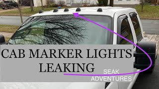 Fixing Ford Superduty Leaking Cab Marker Lights  Wall Building 101 [upl. by Polly972]