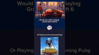 Playing GTA 6 OR PUBG quiz shorts [upl. by Haelhsa]