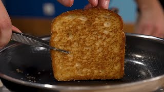 How To Make the Pan Toast from Nick DiGiovannis I Cooked Against Robots Video [upl. by Noswad983]