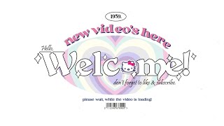 cute aesthetic intro template hello kitty themed  FREE FOR USE [upl. by Dash538]