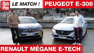 Renault Mégane ETech VS Peugeot e308  le losange toujours devant   LE MATCH [upl. by Ard995]