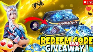 FREE FIRE LIVE CUSTOM ROOM GIVEAWAY ❤️✨ TEAM CODE GIVEAWAY ff fflive giveaway gyangaming [upl. by Eniretak]