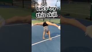 Harder than expected trending shortfeed for youviralshort gymnast dance tricking challenge [upl. by Acinnej731]