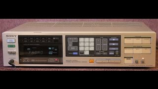 Vintage 1983 Sony Receiver  STR VX550 Demo [upl. by Bolme]