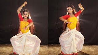 Jago Durga danceNrityarupDurga puja dance coverAgomoni song bengali danceMahalaya special [upl. by Malinin217]