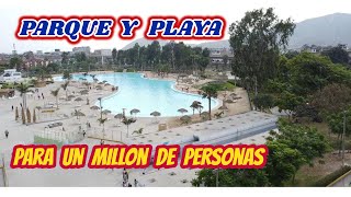 Parque Wiracocha 2024 SJL y su playa artificial POTENCIA MUNDIAL [upl. by Pansy262]