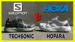 Salomon Techsonic VS Hoka Hopara Comparison  Styling Ideas [upl. by Ynnot796]