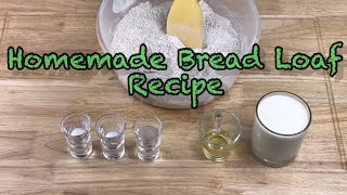 Homemade wholemeal flour bread loaf recipe [upl. by Manning]