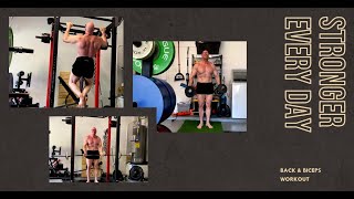 Dadbod to Daddy Back amp Biceps Day  812024 [upl. by Havard]